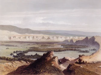 Jordanie, gravé par Eugene Ciceri